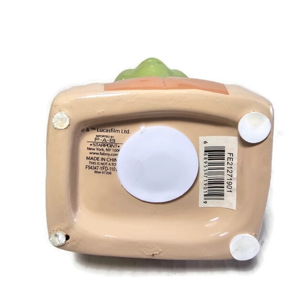 Star Wars Lucasfilm FAB NY Starpoint Ceramic Yoda Coin Piggy Bank 7.25", - Picture 5 of 14